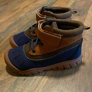 Toddler Boy Stride Rite Size 10 Duck Fall/Spring Boots Like New Easy On